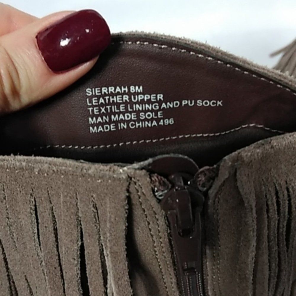 Steven By Steve Madden Sierrah Fringe Boot Size 8 - image 8